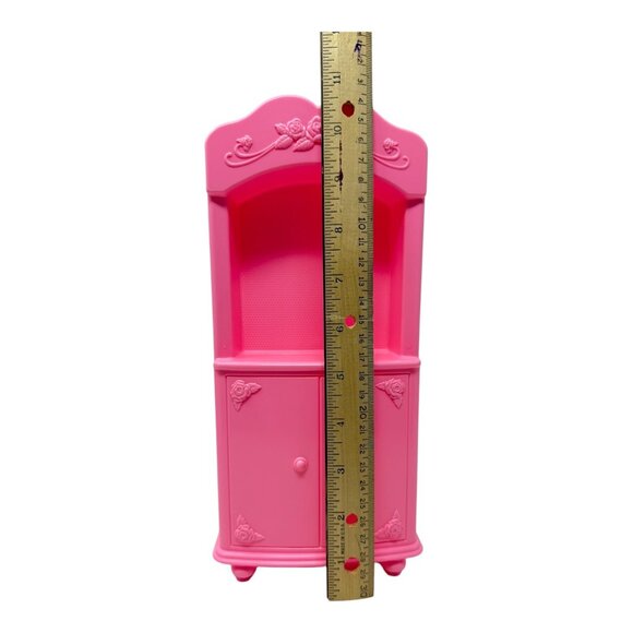 1993 Mattel Barbie So Much To Do Pink Bedroom Dresser Entertainment Center Vtg - Picture 10 of 16